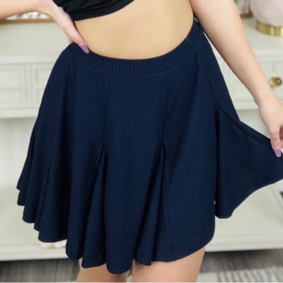 ⭐️ New White Birch - Navy knit Skirt Womans 3x - Picture 1 of 2